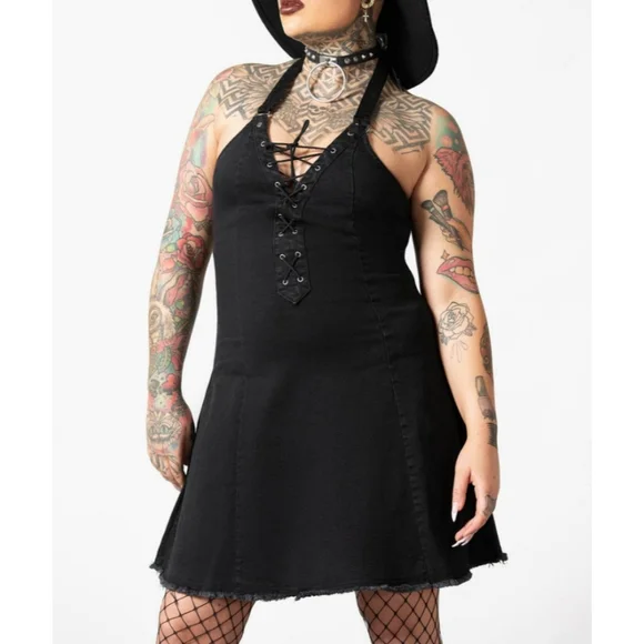 Killstar Subzero Halter Dress - Picture 2 of 9